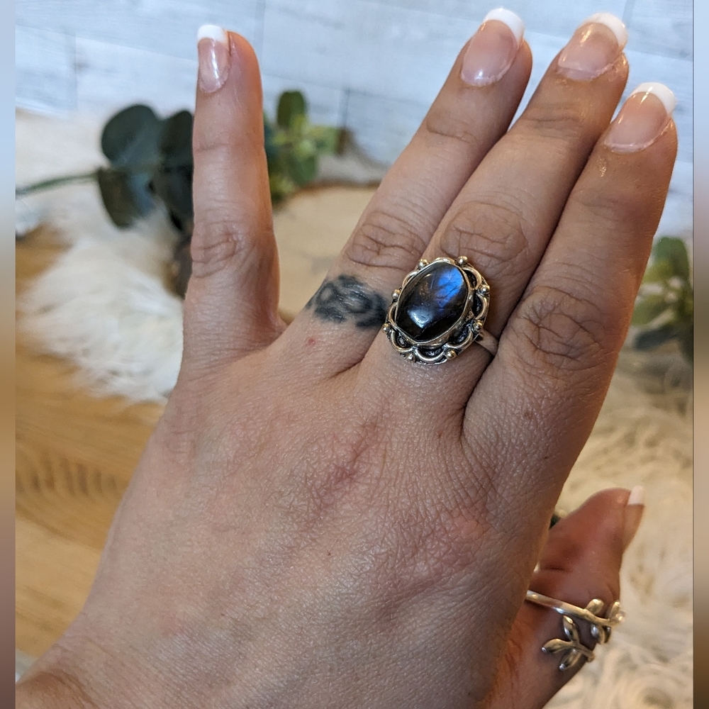 Hand Crafted Labordorite Ring - image 5